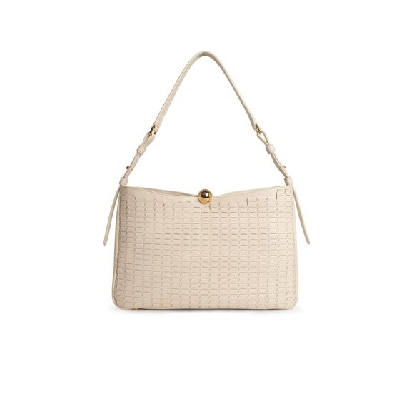 FURLA Handbags - Furla Cream Leather Large 'Sfera Soft' Bag Women